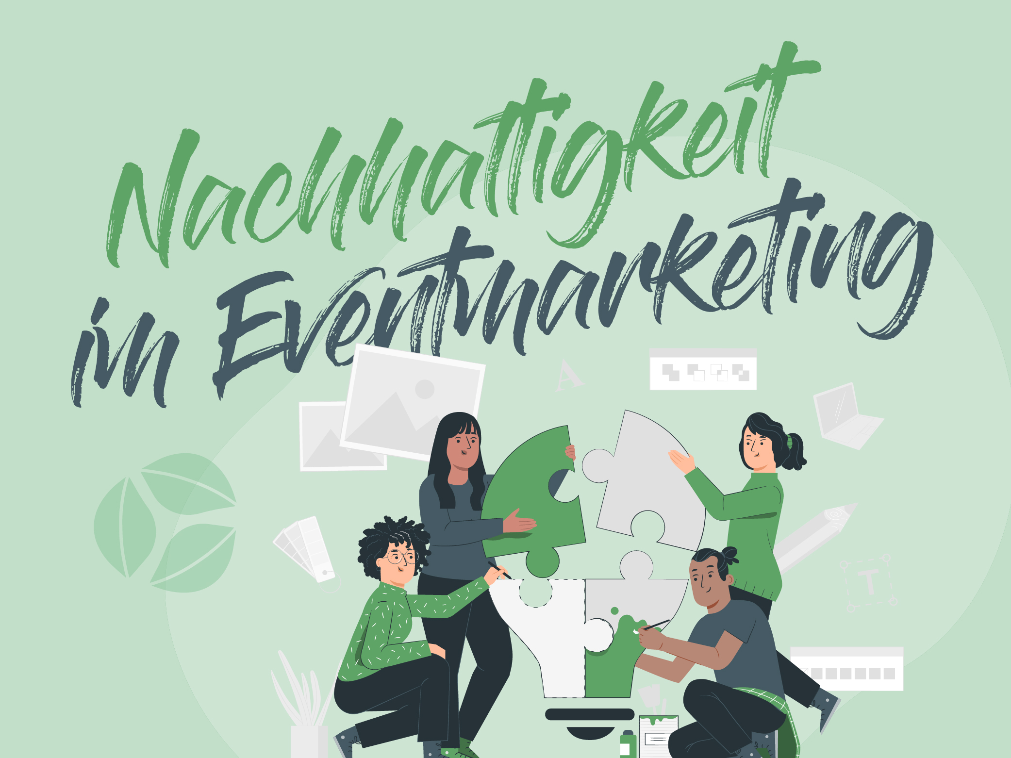 Bloggrafik zum Thema Nachhaltigkeit im Eventmarketing